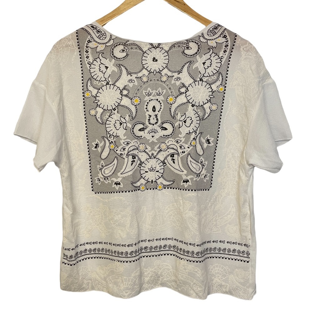 Zara Paisley Short Sleeve Tee